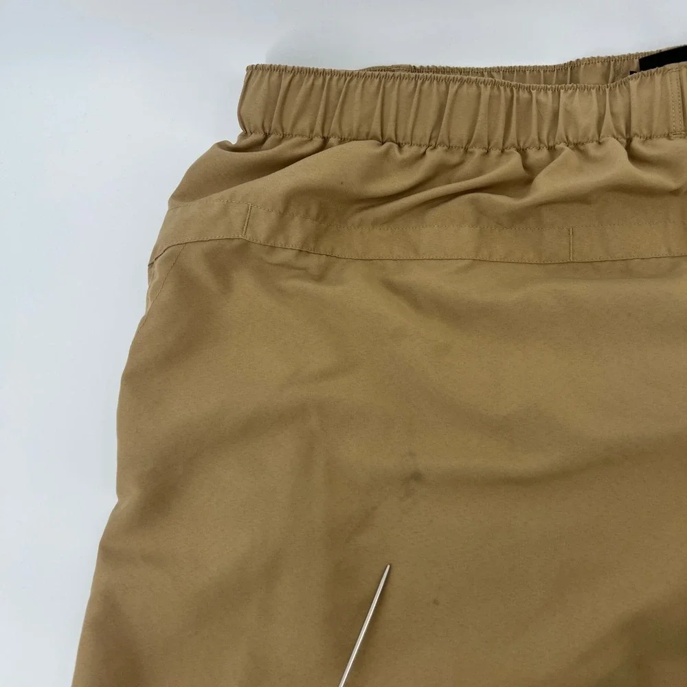 The North Face Mens‎ XL Tan Khaki Belted Hiking Shorts Mesh Liner